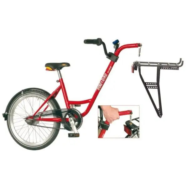 ADD+ Aanhangfiets Freewheel Dragerbevestiging Rood