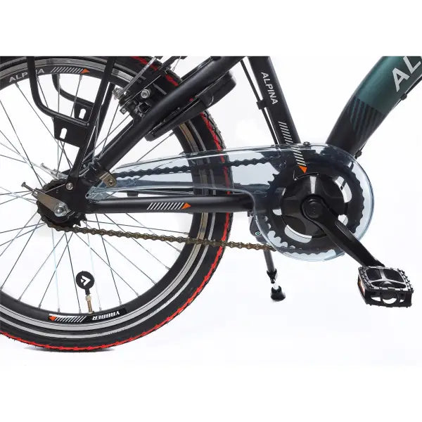Alpina Yabber Jongensfiets 16" Remnaaf - Mat Zwart/Mat Groen
