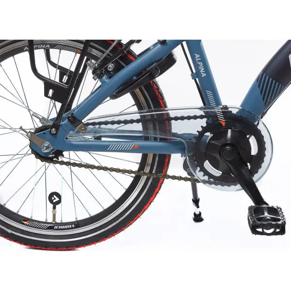 Alpina Yabber Jongensfiets 22" Remnaaf - Mat Blauw