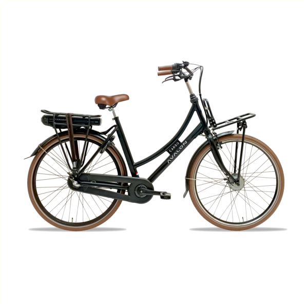 Avalon E-Cargo E-Bike Dames 28" 50cm 7V - Zwart Mat