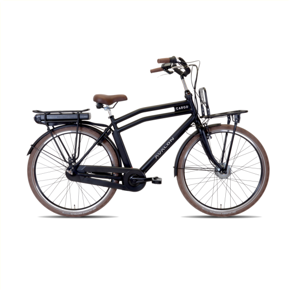 Avalon E-Cargo E-Bike Heren 28" 52cm 7V - Zwart Mat