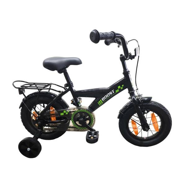 BikeFun Boost Jongensfiets 12" Remnaaf - Zwart