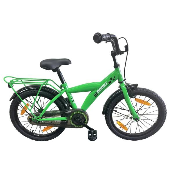 BikeFun Boost Jongensfiets 18" Remnaaf - Groen
