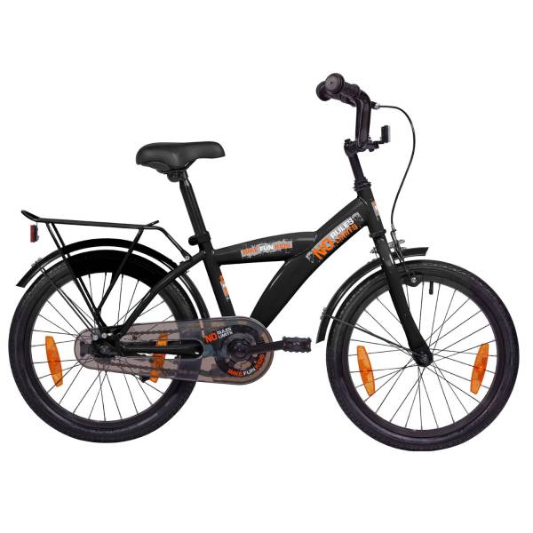 BikeFun No Rules - No Limit Jongensfiets 18" RN - Zwart Mat