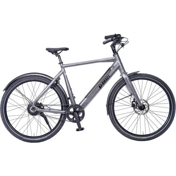 Bikkel Centro E-Bike Heren 53cm 1V Belt Disc 375Wh - Grijs