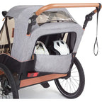 Bobike 2 in 1 Fietskar 2-Kinderen - Zwart/Grijs