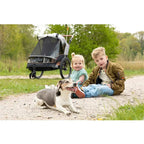 Bobike 2 in 1 Fietskar 2-Kinderen - Zwart/Grijs