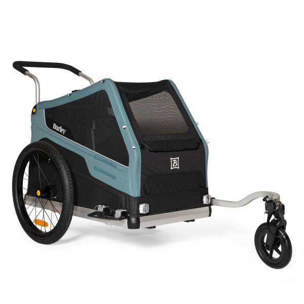 Burley Bark Ranger Hondenkar - Zwart/Blauw