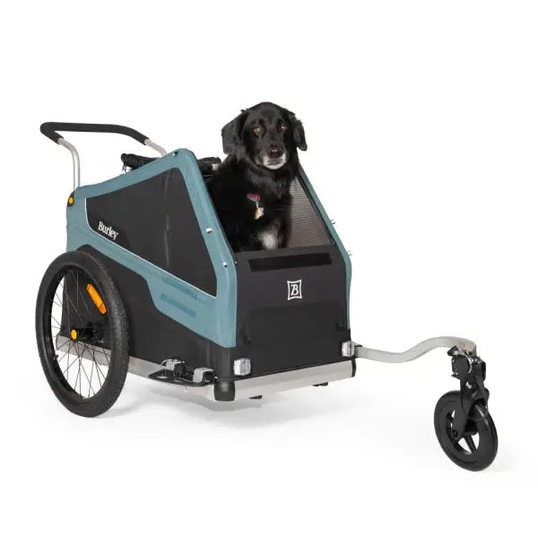Burley Bark Ranger Hondenkar - Zwart/Blauw
