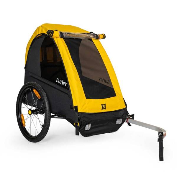 Burley Bee Single Fietskar 1-Kind - Geel/Zwart