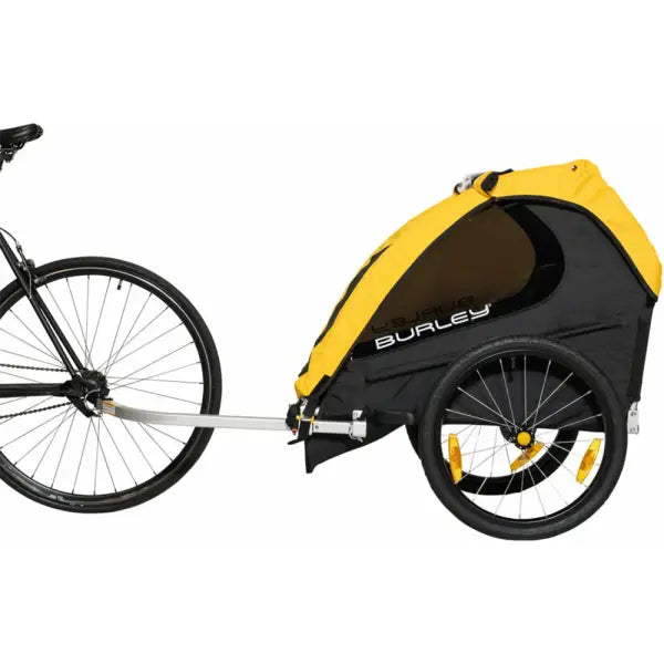 Burley Bee Single Fietskar 1-Kind - Geel/Zwart
