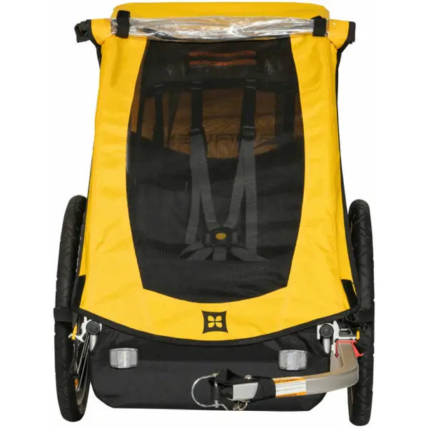 Burley Bee Single Fietskar 1-Kind - Geel/Zwart