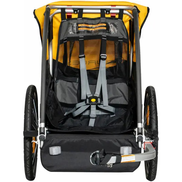 Burley Bee Single Fietskar 1-Kind - Geel/Zwart