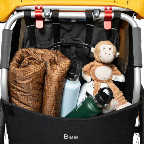 Burley Bee Single Fietskar 1-Kind - Geel/Zwart