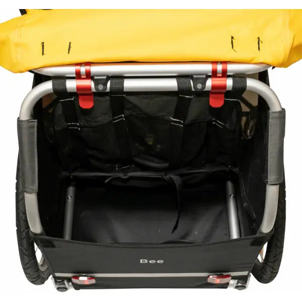 Burley Bee Single Fietskar 1-Kind - Geel/Zwart