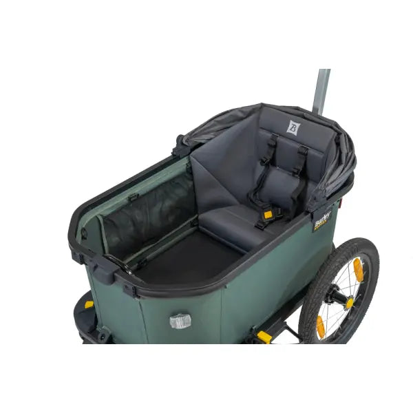 Burley Hopper Cargo Transport Fietskar - Groen/Zwart