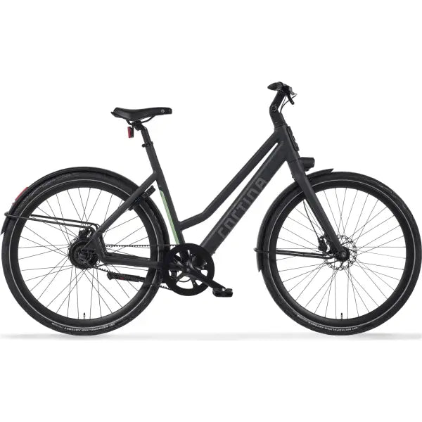 Cortina E-Lett E-Bike Dames 28" 57cm - Mat Grafiet Zwart