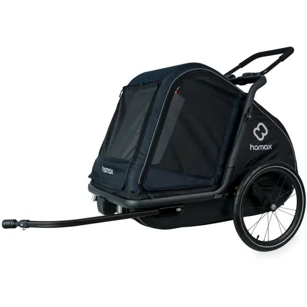 Hamax Pluto L Honden Fietskar 20" - Blauw/Zwart