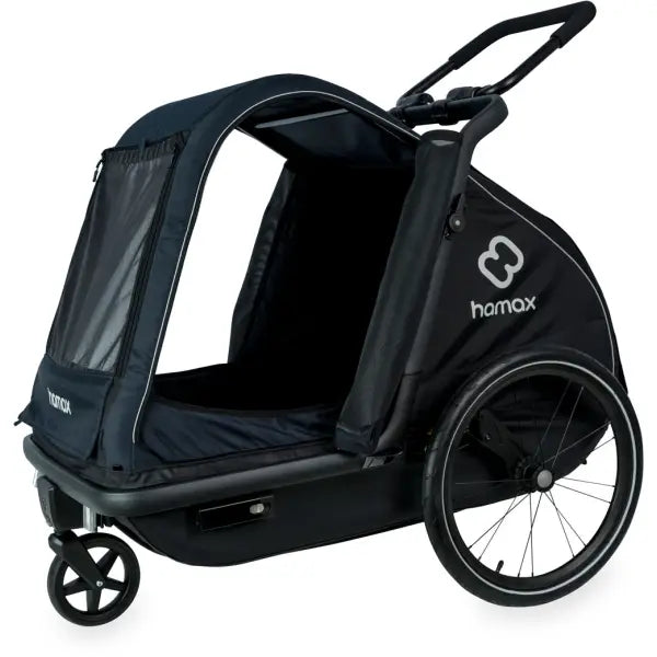 Hamax Pluto L Honden Fietskar 20" - Blauw/Zwart