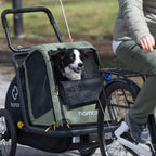 Hamax Pluto M Honden Fietskar 20" - Groen/Zwart