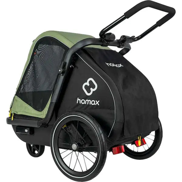 Hamax Pluto M Honden Fietskar 20" - Groen/Zwart