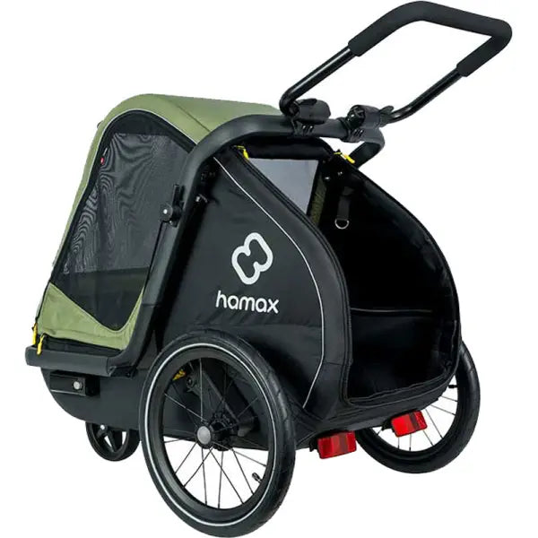 Hamax Pluto M Honden Fietskar 20" - Groen/Zwart
