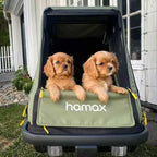 Hamax Pluto M Honden Fietskar 20" - Groen/Zwart