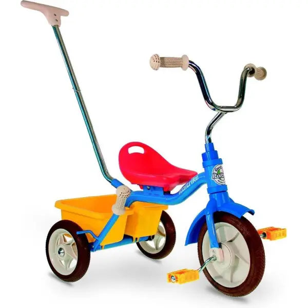 Ital Trike Driewieler 10 Inch - Blauw/Rood/Geel