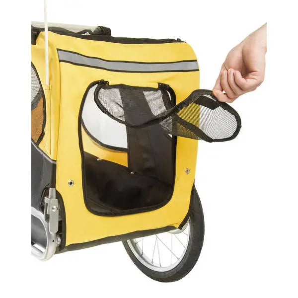 M-Wave Pet Ride Hondenkar - Geel/Zwart