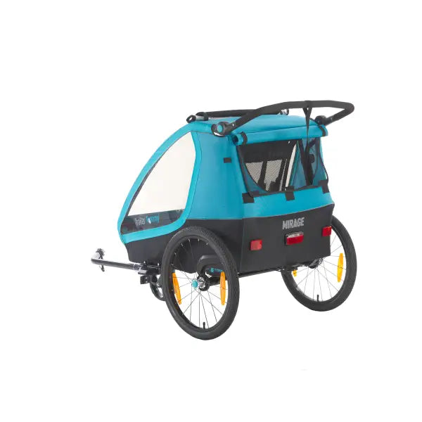 Mirage Tommy Fietskar 2-Kinderen - Blauw/Zwart