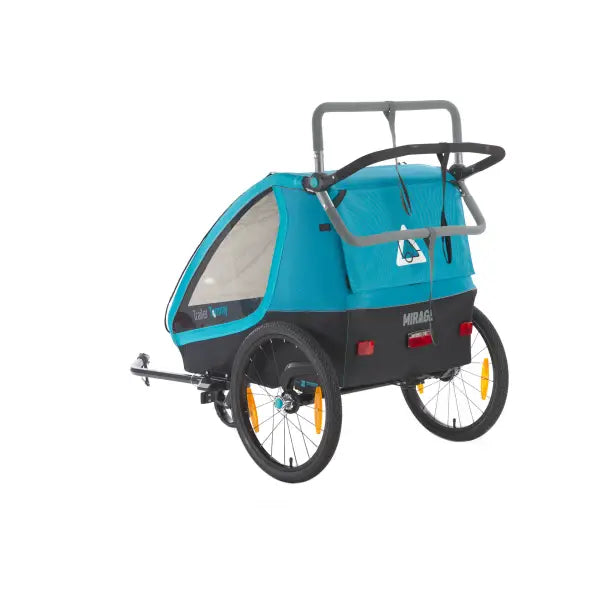 Mirage Tommy Fietskar 2-Kinderen - Blauw/Zwart