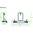 Pro User Diamant 1 Fietsendrager 1-Fiets - Zilver