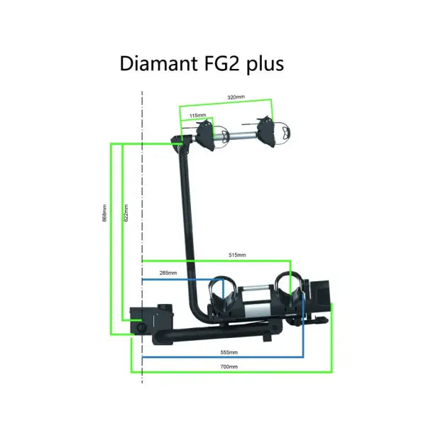 Pro-User Diamant FG2 Plus Fietsendrager 7/13P tbv. 3-Fietsen
