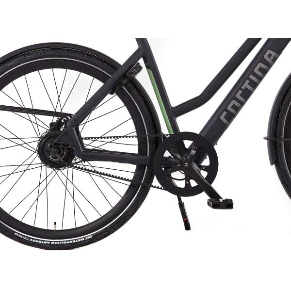 Cortina E-Lett E-Bike Dames 28" 50cm - Mat Grafiet Zwart