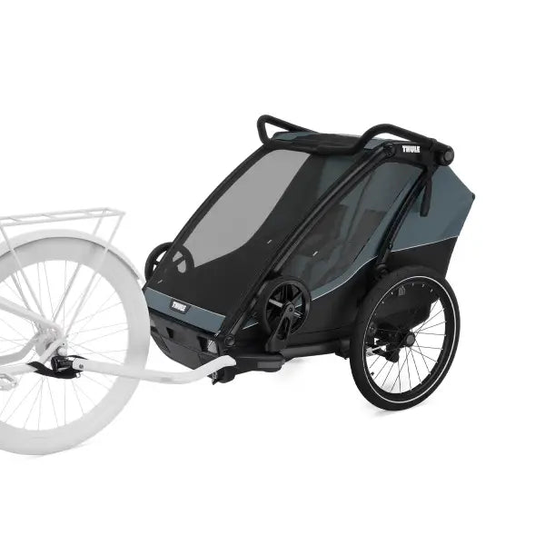 Thule Chariot Cab Fietskar 2-Kinderen 10204022 - Donkergrijs