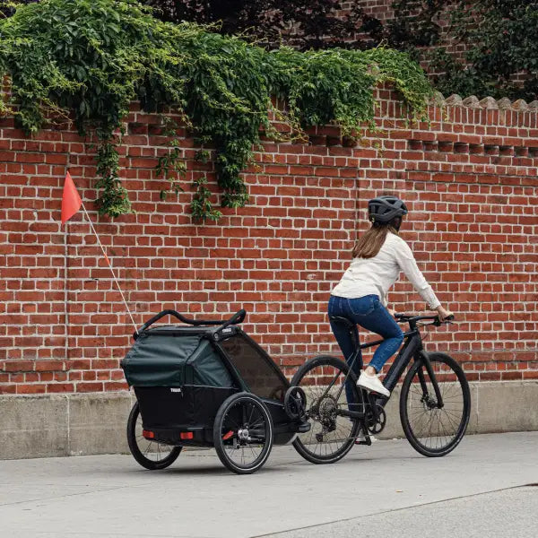 Thule Chariot Cab Fietskar 2-Kinderen 10204022 - Donkergrijs