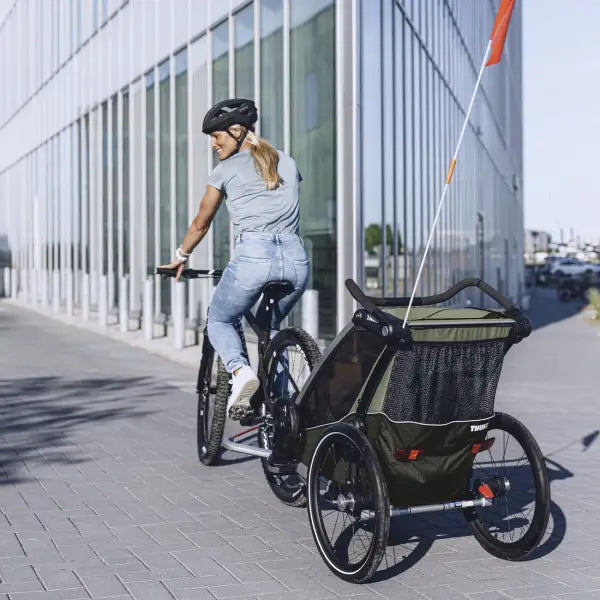 Thule Chariot Lite Double Fietskar tbv. 2 Kinderen - Groen