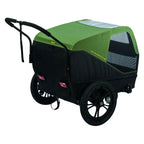 XLC Dog M Hondenkar 112x80x100cm - Zwart/Groen